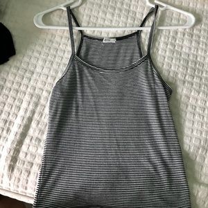 black and white striped shirt